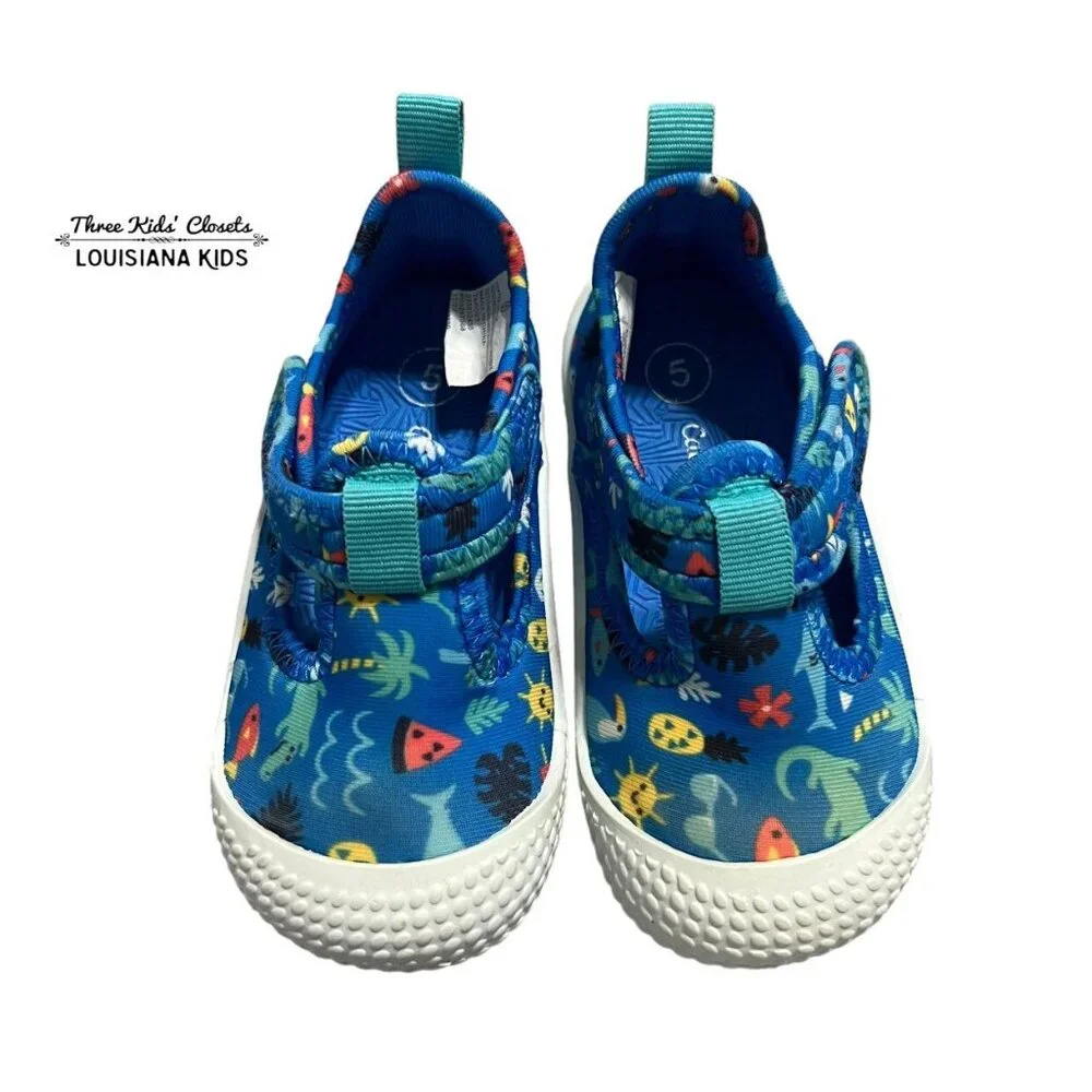 Cat & Jack Sz 5 Summer Print Oscar Water Shoes